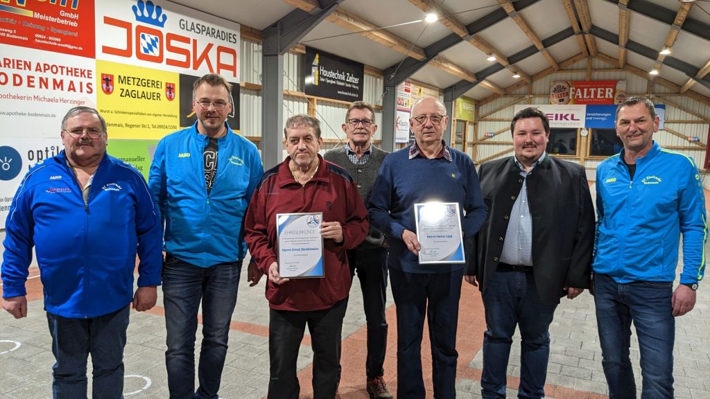 v.l. Georg Wölfl, Christian Kollmeier, Willi Weinberger, Heinz Lipp, Tobias Krenn, Stephan Bielmeier