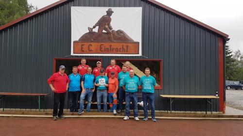 Brotzeitturnier 1. Platz Zuckenrieder, 2. Platz Eintrachtler, 3. Platz Malerbetrieb Grotz